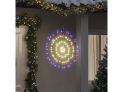Vidaxl Iluminações Estrelares P/ Natal 140 Leds 2 Pcs 17 Cm Multicor