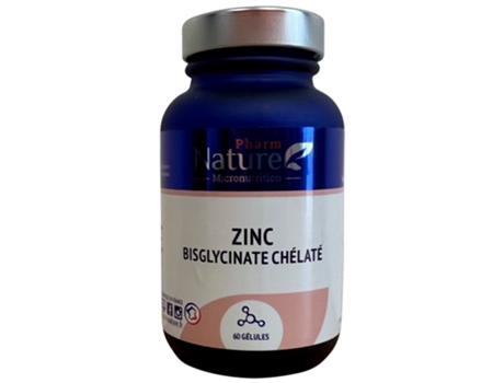 Bisglicinato de Zinco Quelatado 60 Cápsulas PHARM NATURE