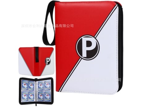 Álbum Pokémon Tcg V Reel Em Couro Pu Com Zíper | 400 Cartas | Hlx 050