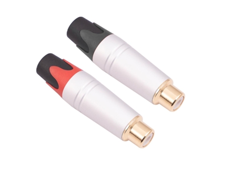 Adaptador de acoplador fêmea para fêmea rca banhado a ouro conector de cabo rca plugue zmliyecqnq