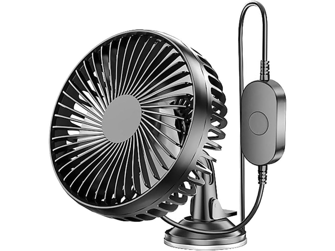 Ventilador Portátil Usb De Alta Velocidade Malloy Com Ventosa -