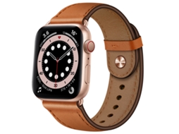 Bracelete para Apple Watch 38/40/41mm Couro Genuíno Marrom XIAOMOYU