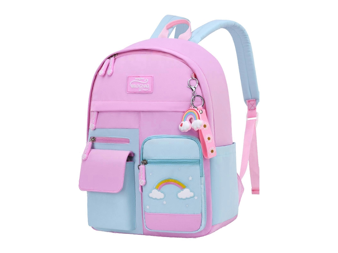 Mochila Arco Íris De Grande Capacidade Para Meninas, Meninos E Estudantes. Mochila Para Alunos Do Ensino Fundamental E Médio. Olysi Shop