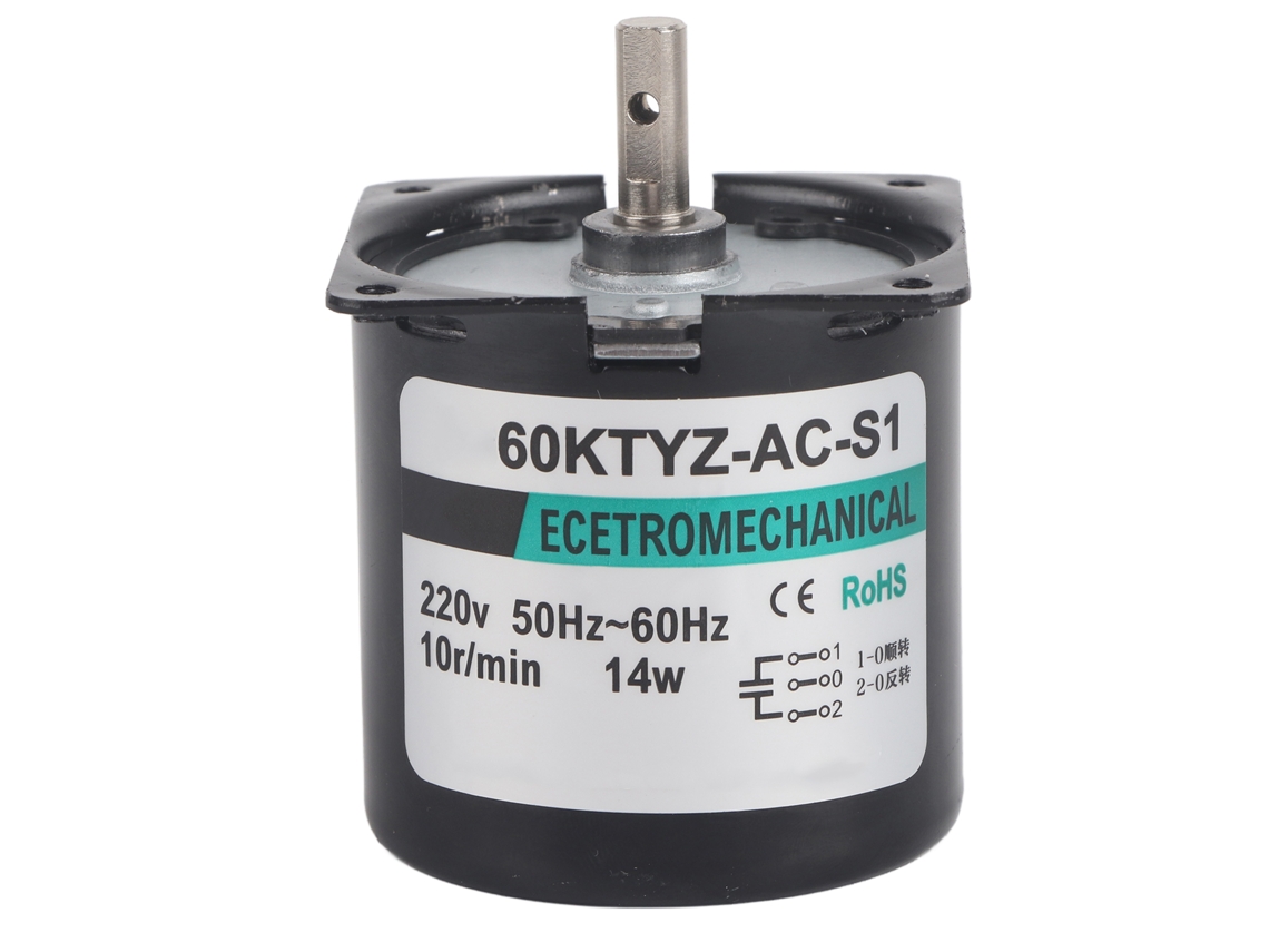 Motor Síncrono Ac 14w Iman Permanente Baixa Velocidade Alta Torção Eixo Central Xd60ktyz-ac-s1
