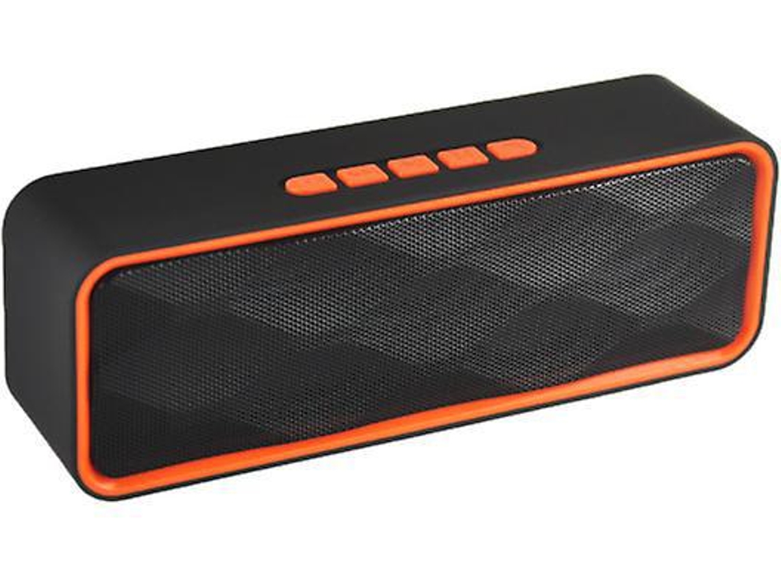 Alto Falante Bluetooth 20w Tws Subwoofer Estéreo 36h Reprodução Ipx7 104pés Microfone Aux Laranja Yizhood