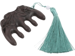 Pente De Cabelo De Sândalo Com Função De Massagem, Antiestático, Dentes Largos.