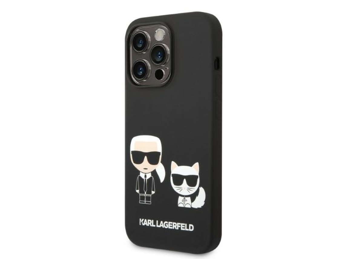 Capa para iPhone 14 Pro Max KARL LAGERFELD Silicone Rígida Preto