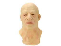 Máscara de Halloween de látex, careca, com rosto de personagem estilo E1 LAXISCREED