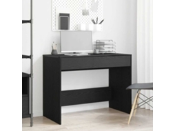 Vidaxl Mesa Em Carvalho Preto, 101 X 50 X 76,5 Cm, Madeira Engenheirada