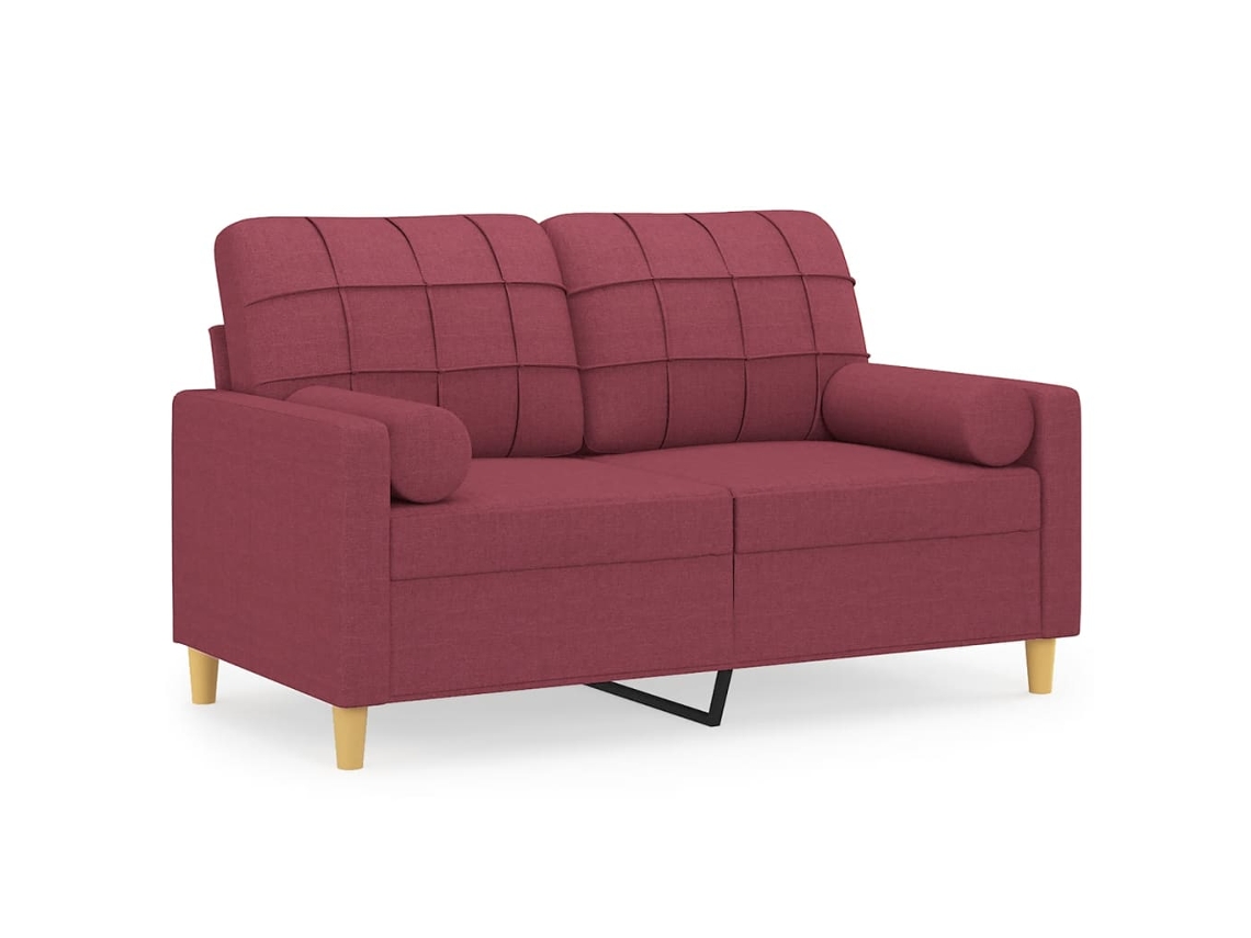 2-seater Sofa, 2-seater Sofas Vidaxl Vermelho Tecido (n/a)