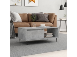 Vidaxl Mesa De Centro 90x50x36,5 Cm Derivados Madeira Cinzento Cimento