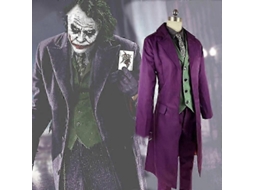 Coringa O Cavaleiro Das Trevas Costume Halloween Jaqueta Roxa Fantasia Homem Conjunto Completo H-man Conjunto Completo