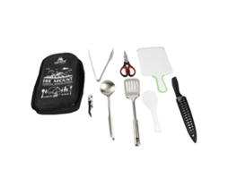 Business conjunto de Utensílios de Viagem 9pcs, Aço Inoxidável, Camping, Cozinha, Outdoor | S/MARCA