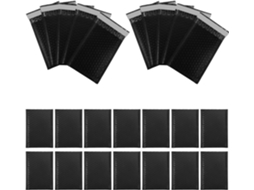 Envelopes autoadesivos pretos com bolhas, 50 unidades, PE 13x18,4 cm