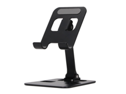 Suporte De Celular Com Ângulo Ajustável, Antiderrapante, Em Silicone E Liga De Alumínio, Para Tablets E Celulares Com Tela De Até 12,9 Polegadas.