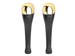 2pcs Aplicador E Ferramenta De Massagem De Creme De Olhos Em Metal Para Círculos Escuros