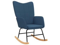 Maison Exclusive - Cadeira De Baloiço Tecido Azul