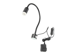 Lâmpada de trabalho Led 5w com base magnética e mangueira flexível 360° para manutenção e máquinas | S/MARCA