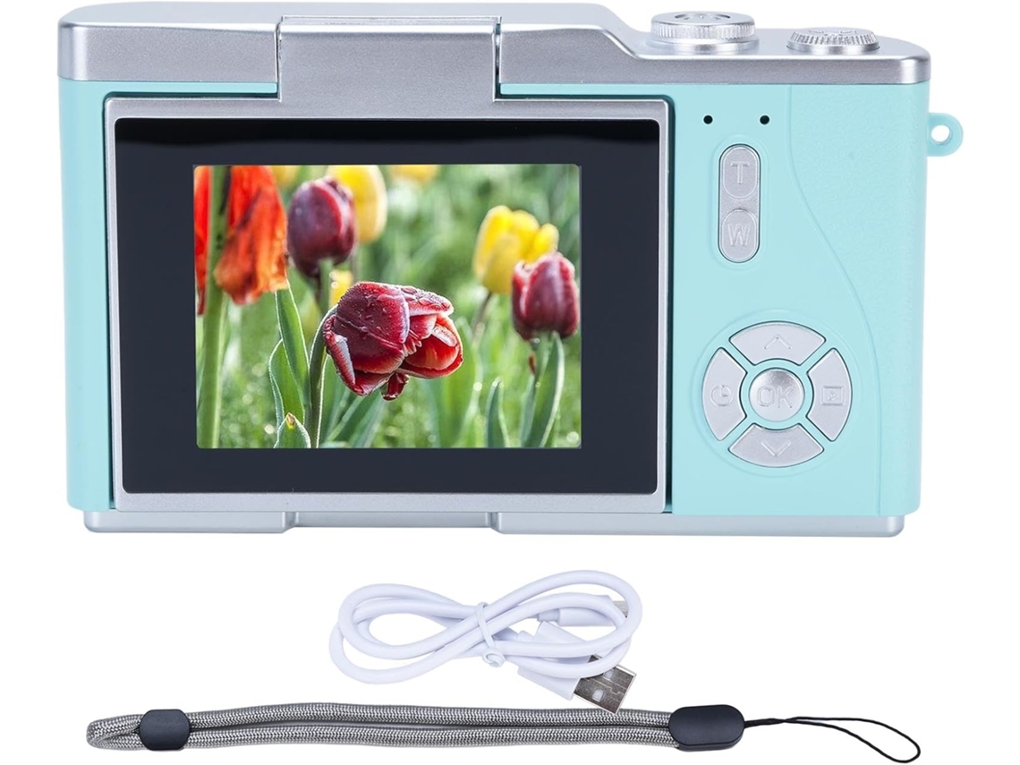 Câmera Digital Compacta 1080p 48mp Com Ecrã Hd De 2,4 Polegadas E Zoom
