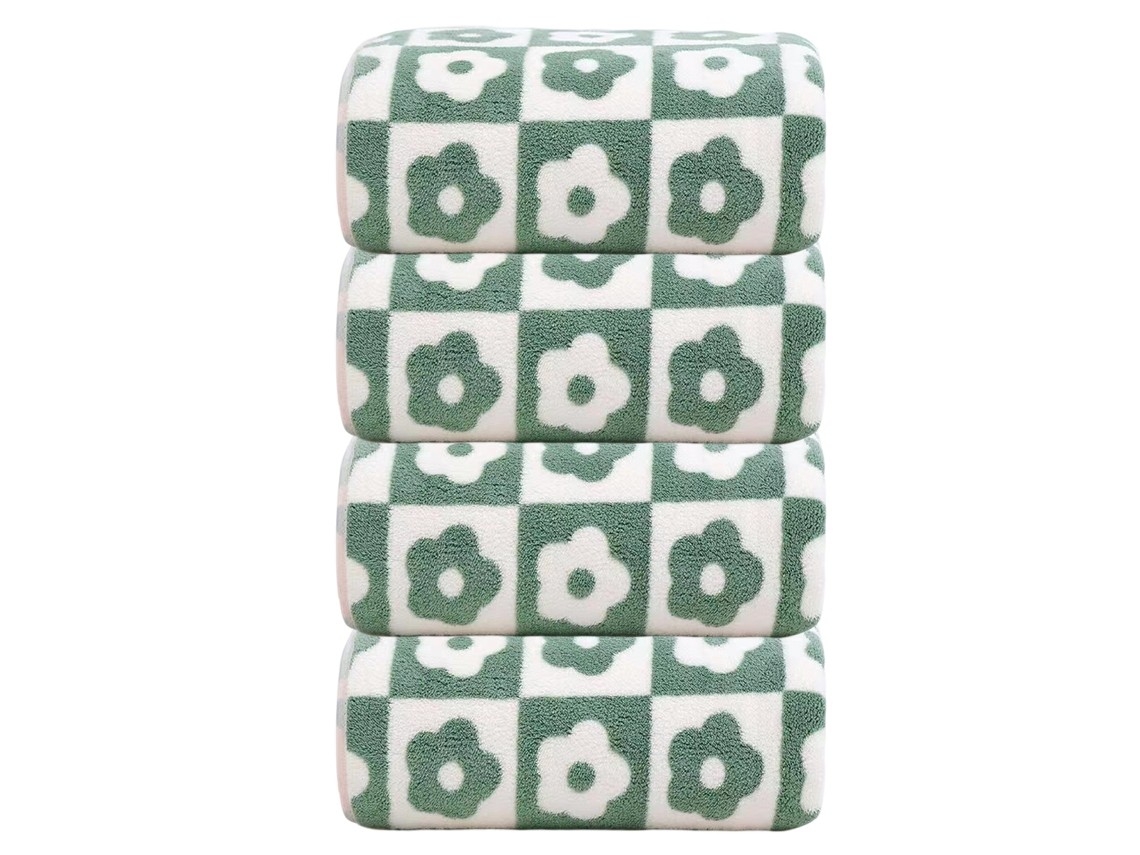 Toalhas De Chenille Com Pompons Decorativos (2 Unidades)