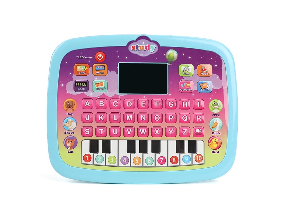 Tablet Para Crianças Com Tela Led 8 Modos Brincando Aprendendo Inglês