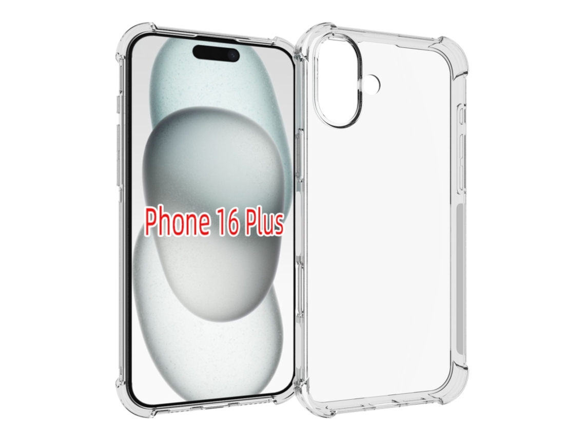 Capa De Tpu Espessa Para Iphone 16 Plus - Antiderrapante - À Prova De Choque