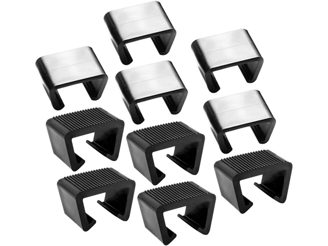Besportble 10-presilhas De Abs Móveis Vime, Sofás E Cadeiras De Vime, Fixadores Fáceis De Usar Pátio E Jardim