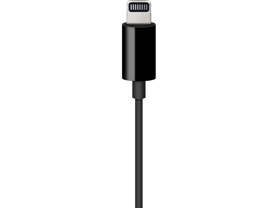 Cabo APPLE MR2C2ZM/A (Lightning - 3.5 mm - Preto) | Worten.pt