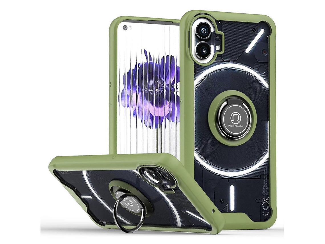 Compre De Graça Telefone (1) 5g Tpu Capa De Telefone De Acrílico Com Suporte De Anel, Design Com Suporte Magnético Integrado, Capa De Folha De Metal