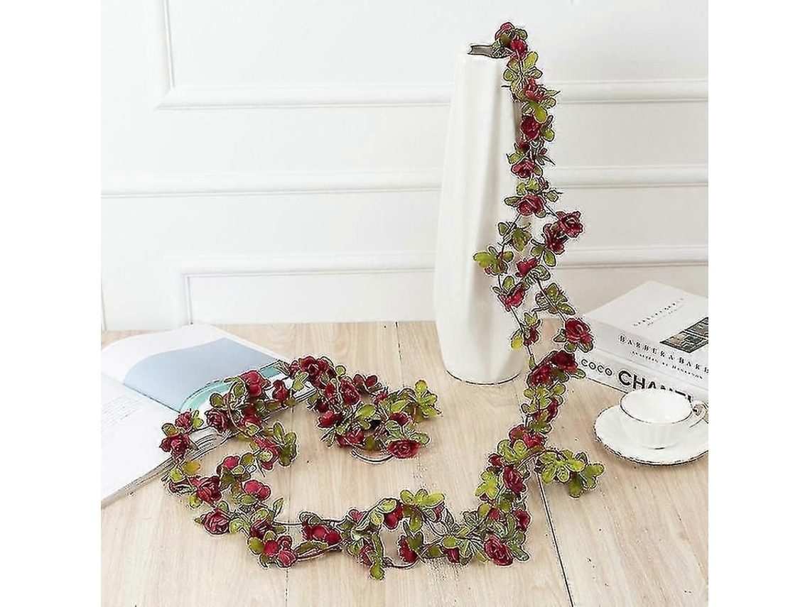 Fasst 45 Flores Guirnalda Artificial 8ft Falsa de Rattan Floral para Boda Fiesta Decoración Hogar 4pcs