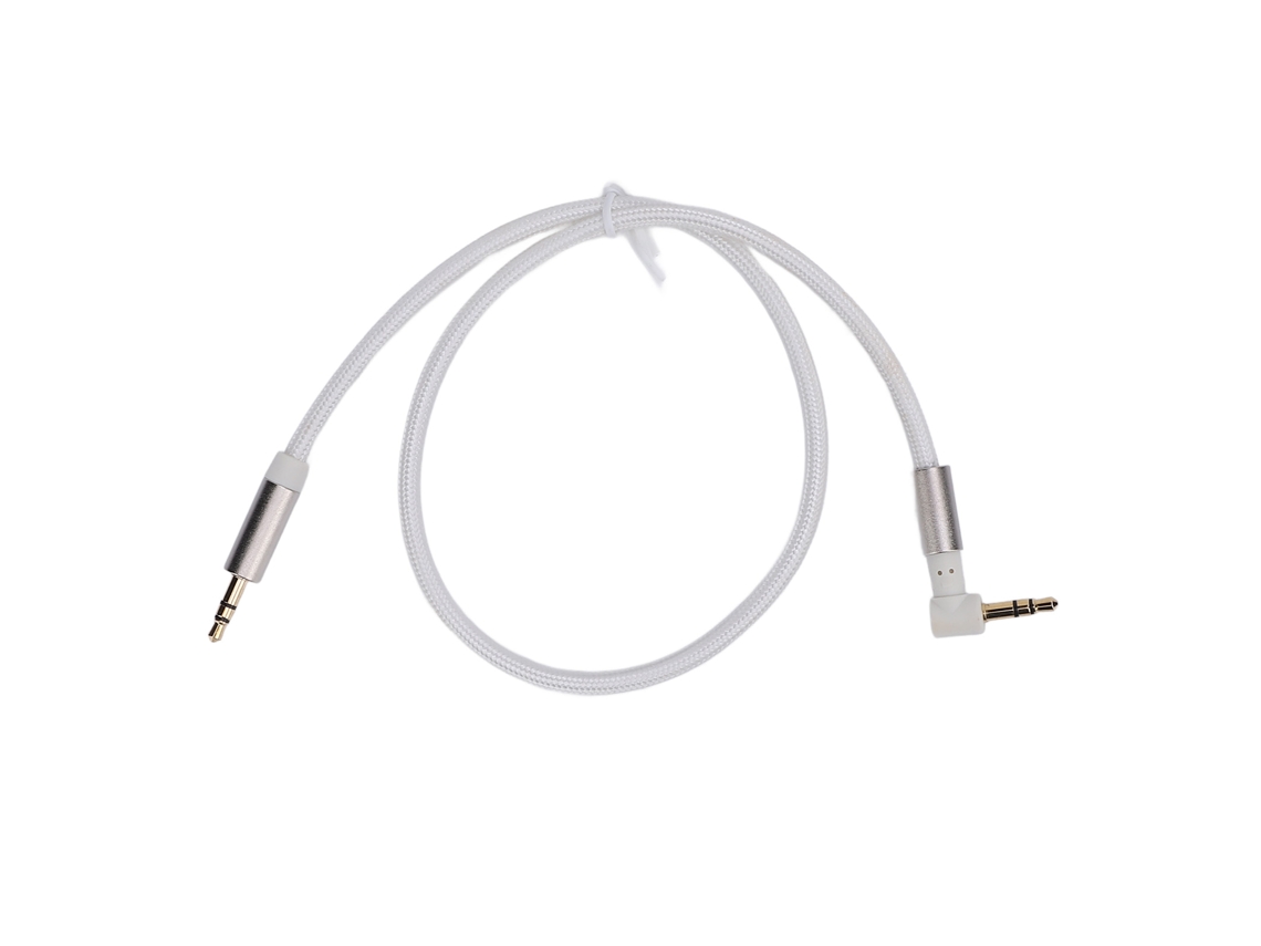 Aetheria cabo de Som 3.5mm Macho para Macho Ângulo Reto 90 Graus Dourado Estéreo 2m