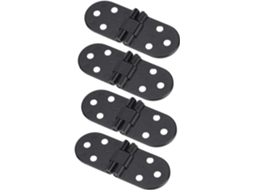 Dobradiça De Mesa Articulada Aramox, Resistente, Em Liga De Zinco, Preta, Para Portas De Armários, Máquinas De Costura E
