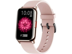 Pulseira inteligente Bestvite com controle de toque e relógio inteligente com suporte para sono e detecção de frequência cardíaca (rosa)