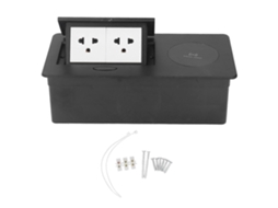 Tomada De Mesa Embutida Com 3 Furos Para Carregamento Sem Fio, 15a Ac 127v Olysi Shop