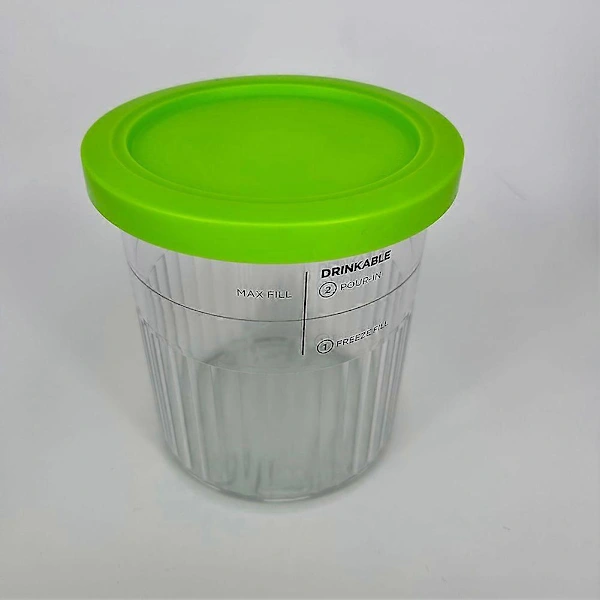 Conjunto De 4 Potes E Tampas De Reposição Ninja Creami Deluxe, Compatíveis Com Nc501 Nc500-sgreen Singledt
