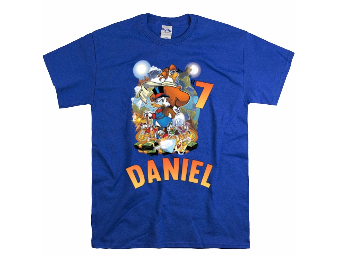T-shirt Rockinstone Donald Duck Custom Name Birthday（xxxl）