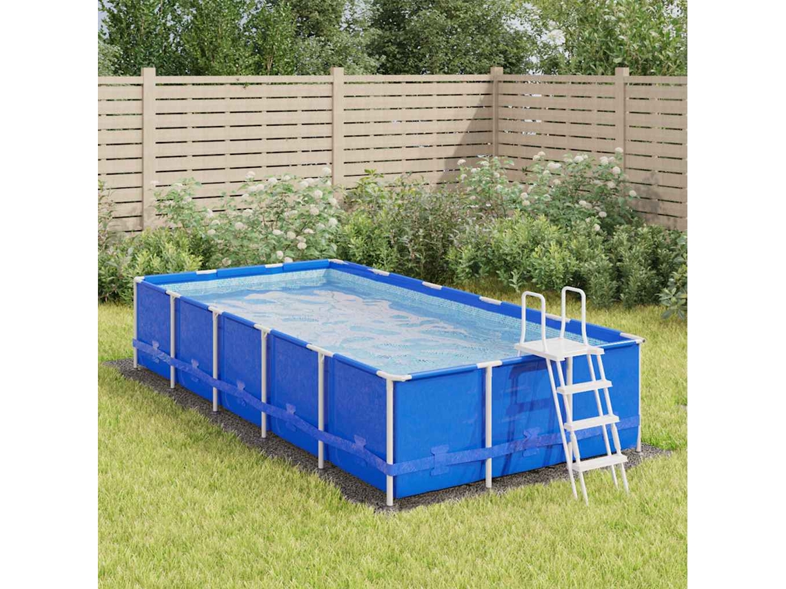 Vidaxl Pano Para Chão De Piscinas 500x250 Cm Poliéster Geotêxtil Cinza