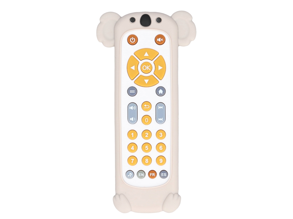 Brinquedo Controle Remoto Infantil Musical Educativo Com Capa De Silicone Urso Koala
