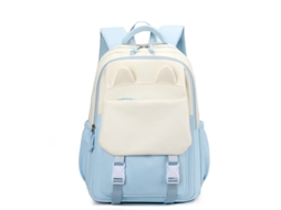 Mochila Escolar, 6 A 14 Anos, Leve, Cor Azul Para Estudantes