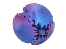 Mali bola de Engrenagem 3d Impressa para Aliviar Estresse Anxiety Relaxamento Rotação Suave Vermelha Azul