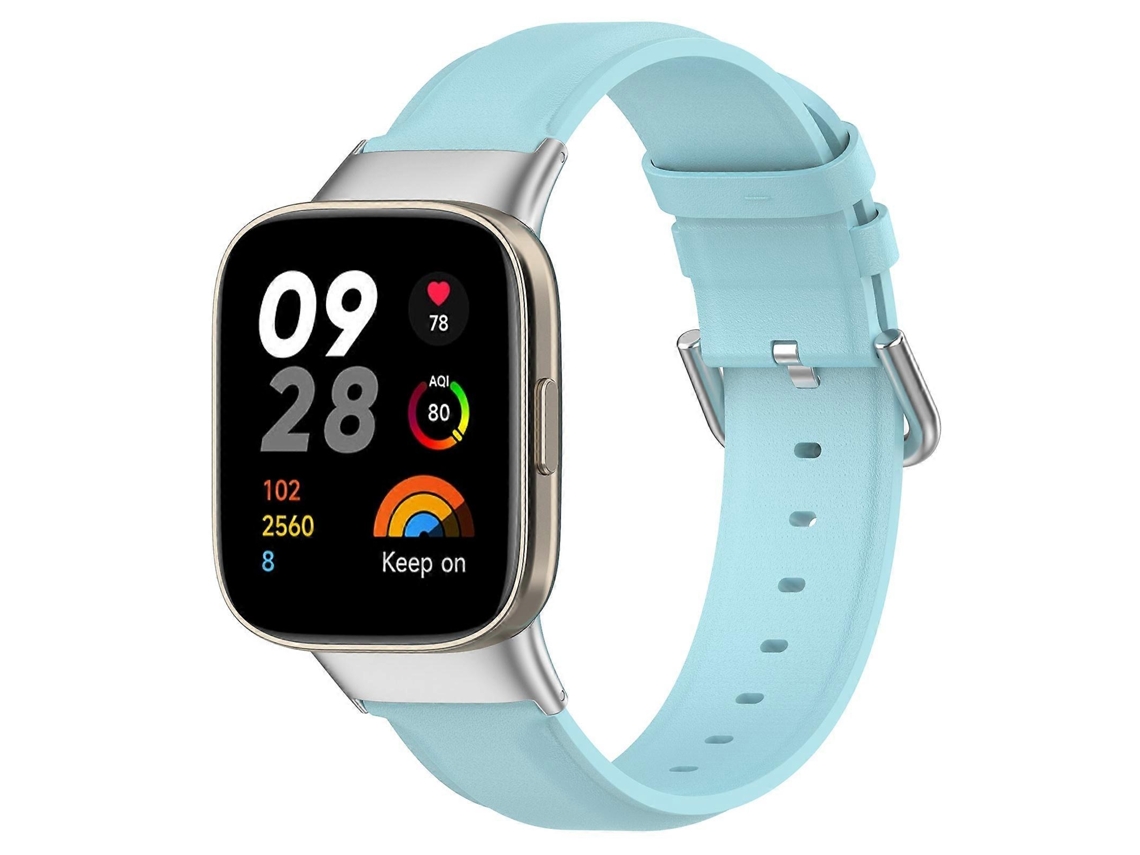 Pulseira De Couro Com Extremidade Arredondada Para Xiaomi Redmi Watch 3 / Mi Watch Lite 3
