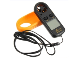 Anemômetro Digital Portátil Medidor De Velocidade E Temperatura Do Vento Com Lcd