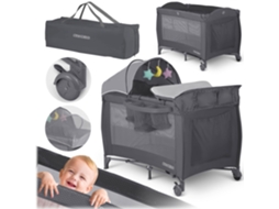Cuna de Viagem Antracita 125 x 65 x 78 cm RK-242 - Conforto e Praticidade