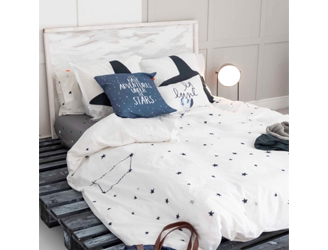 Capa de Edredão HAPPYFRIDAY Constellation (260 x 240 cm - Algodão - Multicor)