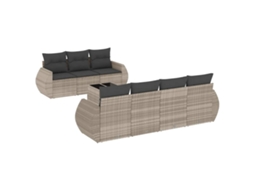 Garden Sofa Set, Garden Sofa Sets Vidaxl Cinzeto Rattan / Vime (n/a)