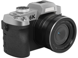 Câmera Digital 6k, Câmera Uhd Wifi De 84 Mp Com Zoom Óptico De 18x, Tela Flip De 3 Polegadas E Flash De 180° (preta)
