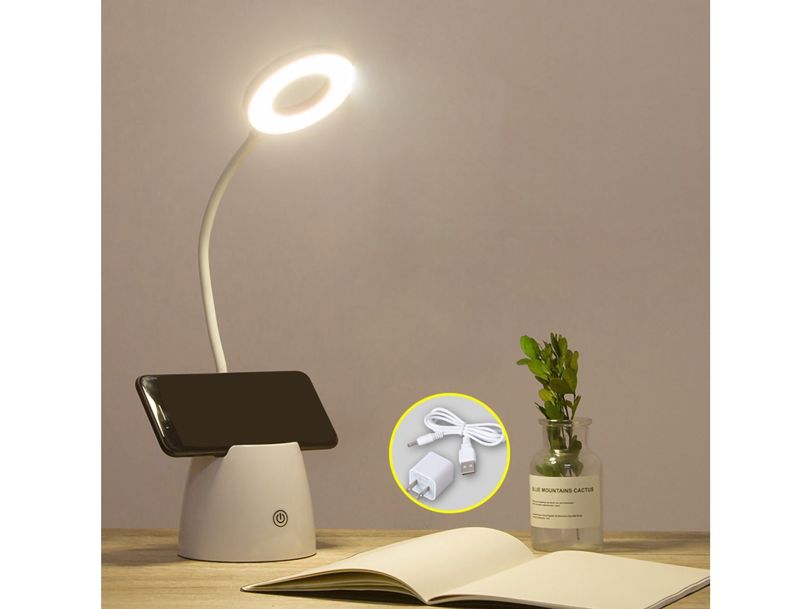 2026 lâmpada de Mesa Led Plegável com Porta lápis Protetora de Olhos 3 Temperaturas de Luz Ajuste Inteligente para Lar e Escritório