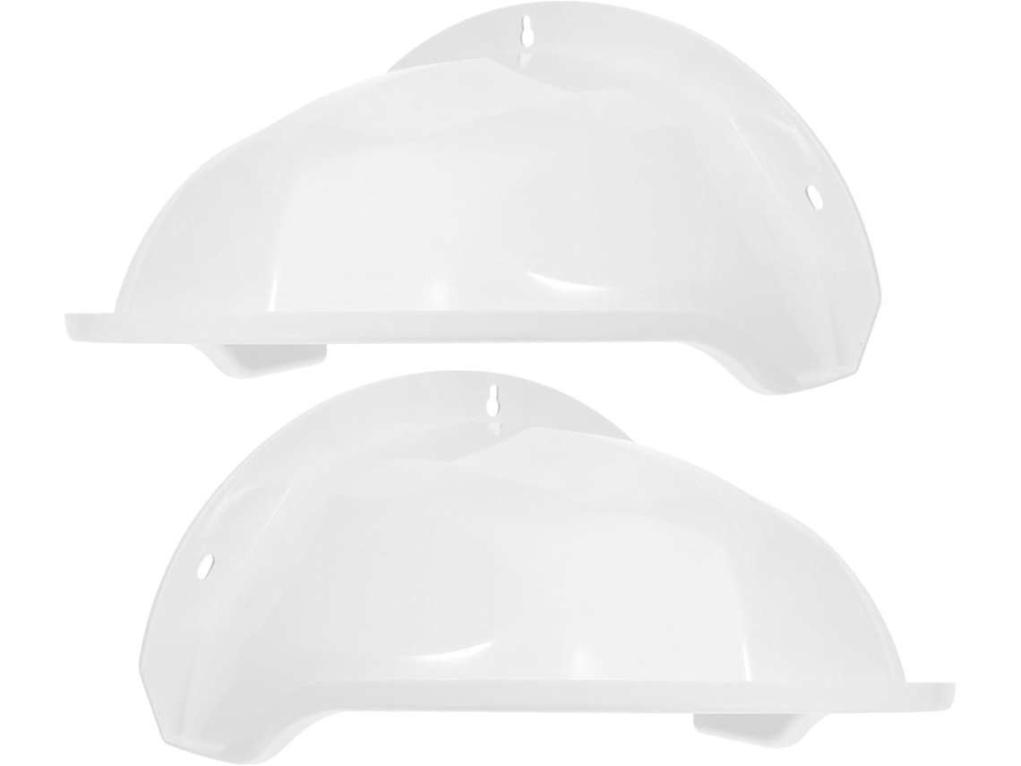 Conjunto De 2 Capas Protetoras Brancas Em Abs Para Câmeras Externas, Resistente À Água E Fáceis De Instalar