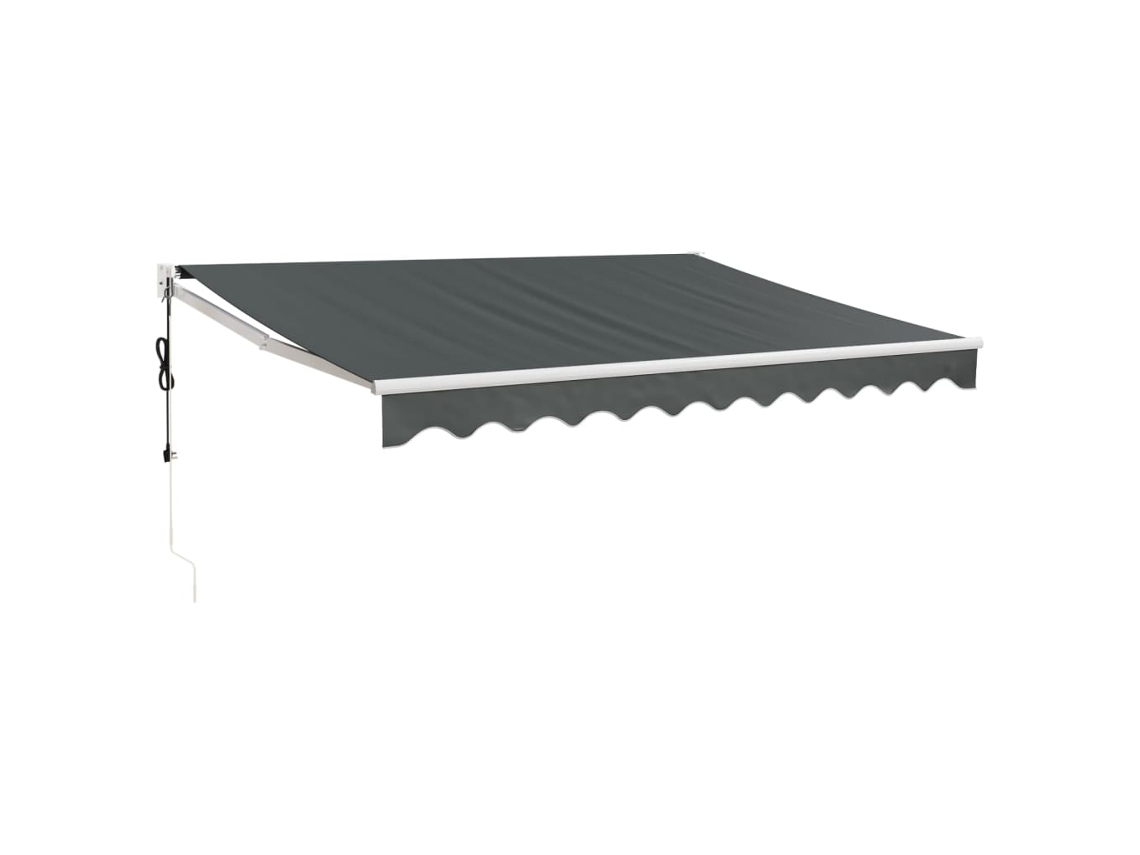 Automatic Retractable Awning, Automatic Retractable Awnings Vidaxl Antracite Tecido (3 X 2.5 M)