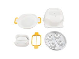 Xícara de ovo no microondas mini design versátil fácil de limpar conjunto de 2 S/MARCA